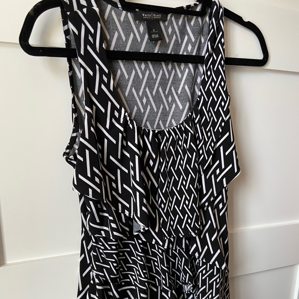 Lady top white/black